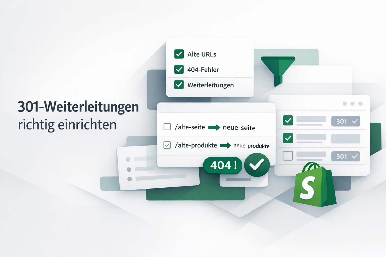 Shopify URL-Weiterleitungen: 301-Redirects anlegen, importieren und testen